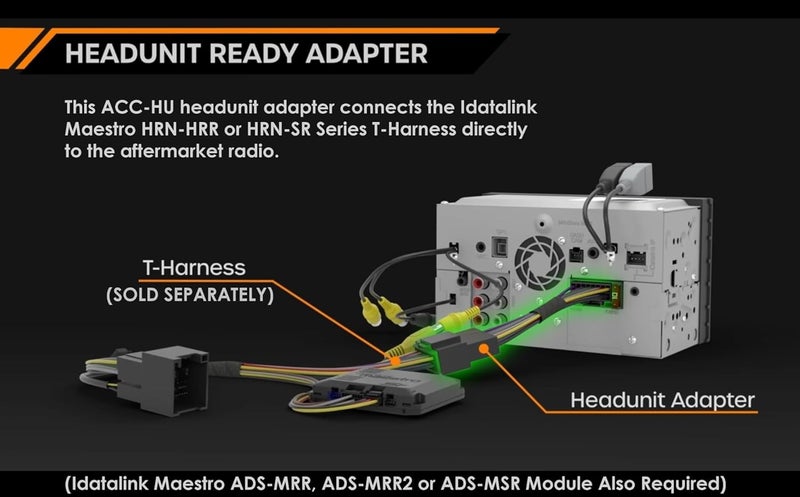 Idatalink Maestro Acc-HU-JEN1 Plug and Play Installation T-Harness for Select Jensen Car Radios (ADS-MRR, ADS-MRR2 or ADS-MSR Module Required) - Image 5
